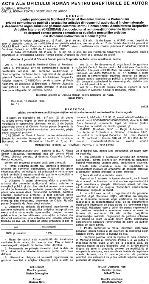 Comunicarea Publica a Prestatiilor Artistice